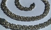 Flat Byzantine Silver Chain Necklace
